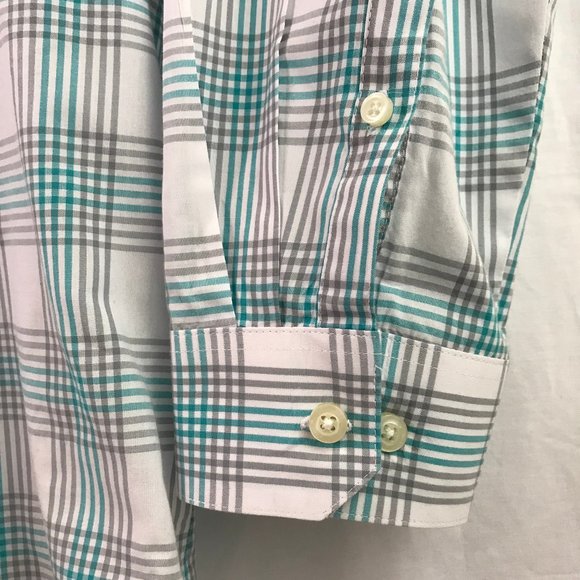 Van Heusen Slim Fit Plaid Button Shirt - Picture 5 of 7